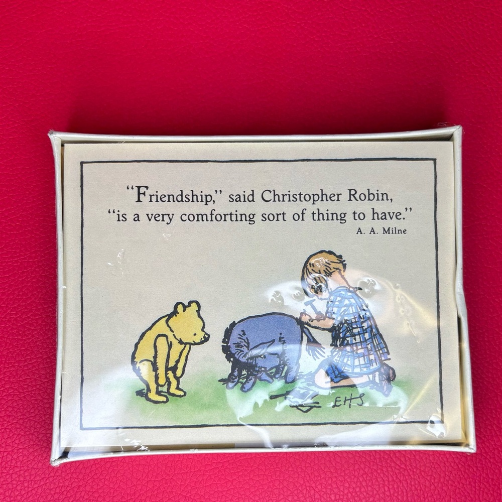 Hallmark‎ Winnie the Pooh Vintage Blank Note Card Set NWT
